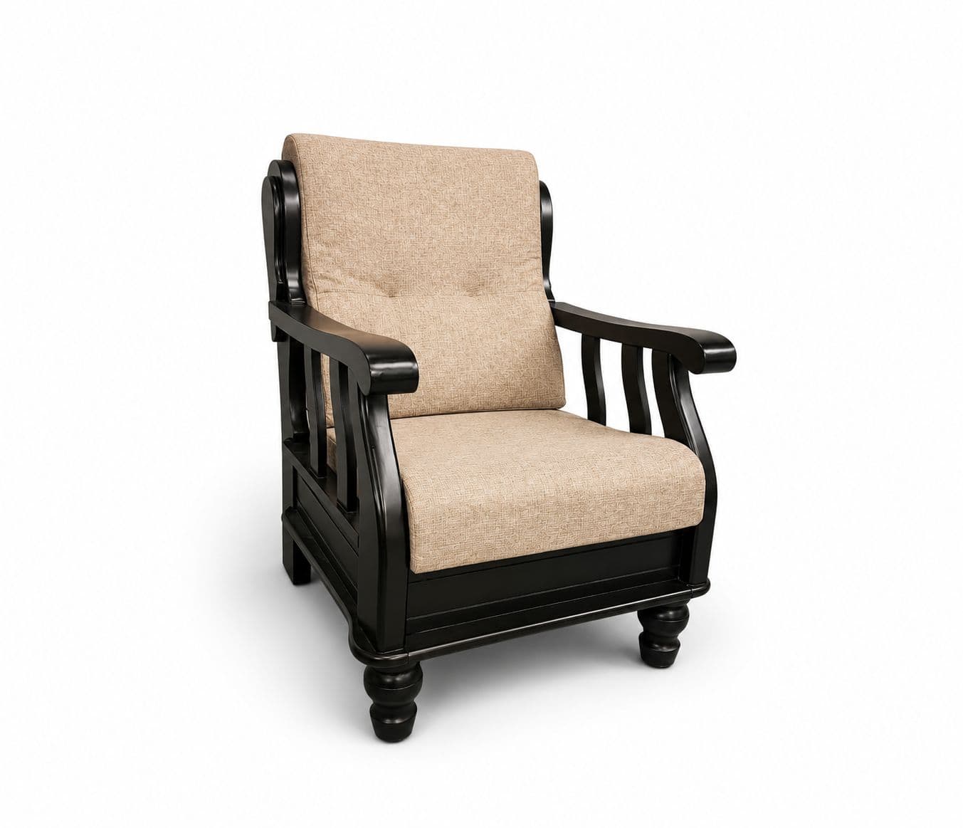 Image 11 for Royal Sofa 3+1+1 Seater Fabric With Solid Rubber Wood (BTM OTD)