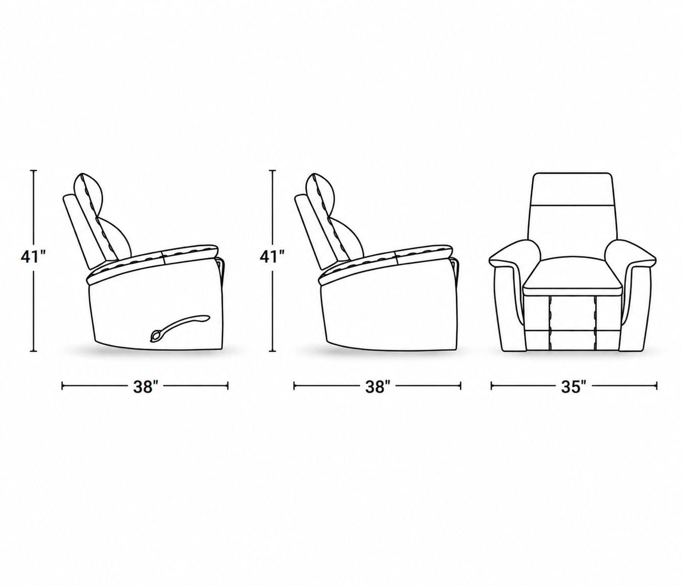 Image 7 for Manwah UK70765M Single Seater Power Recliner