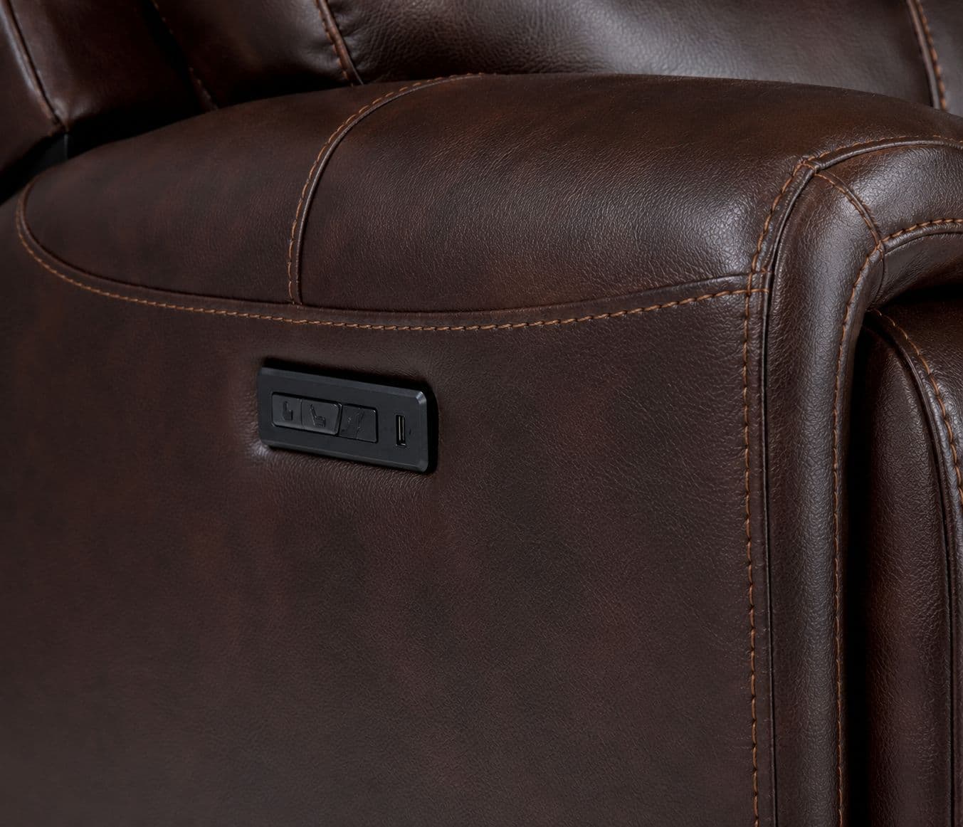 Image 4 for Manwah U70675HM L-Shape Power Recliner Leather