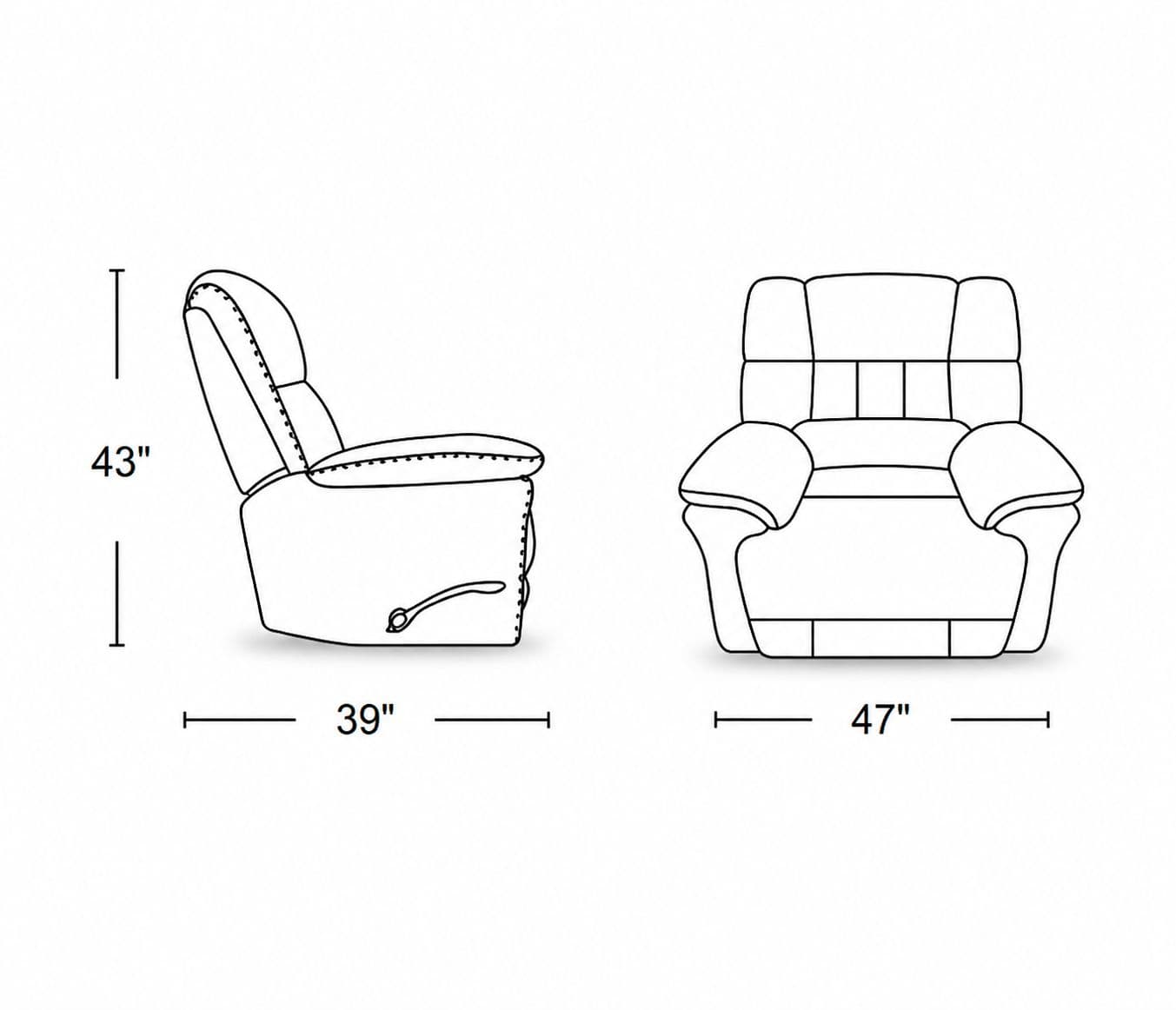Image 8 for Manwah K70959X Single Seater Power Recliner Fabric