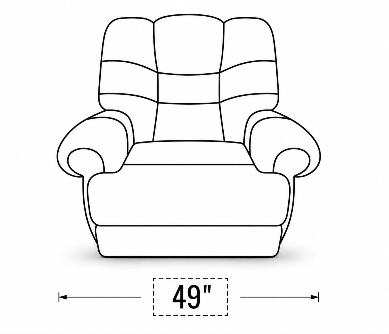Image 7 for Manwah K70963X Single Seater Power Recliner Fabric