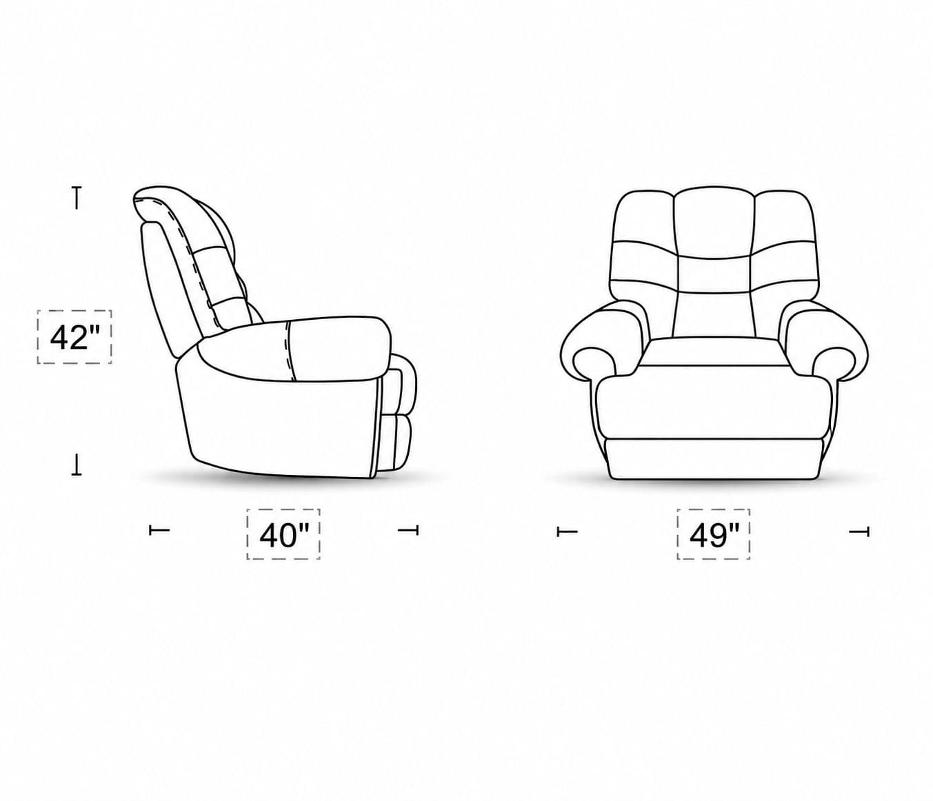 Image 6 for Manwah K70963X Single Seater Power Recliner Fabric