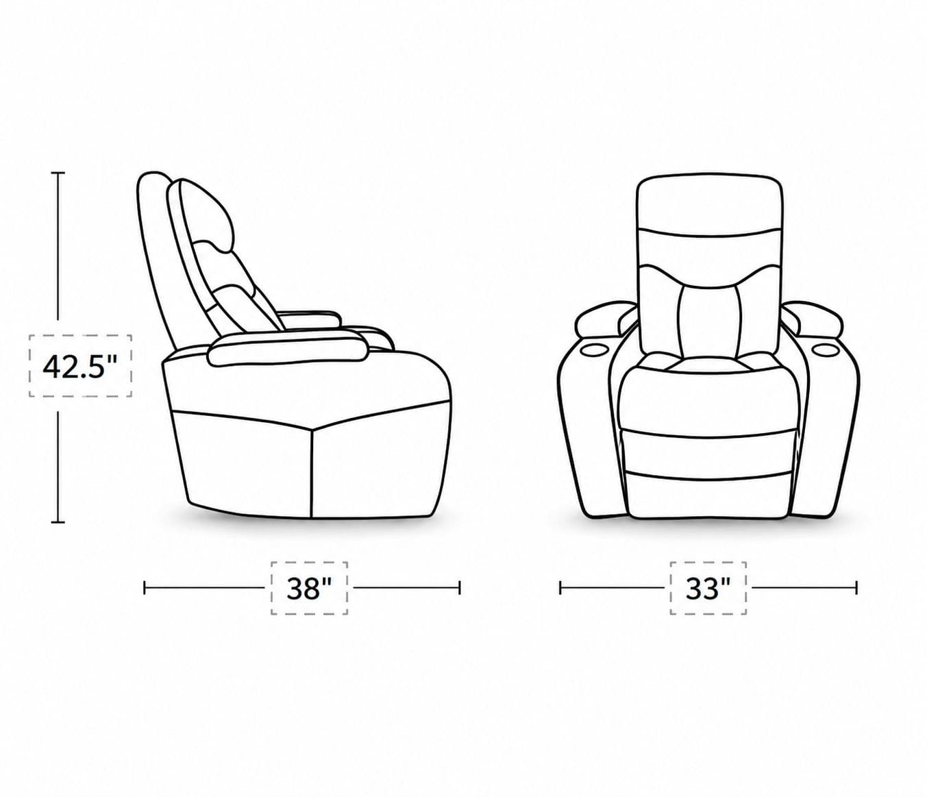 Image 7 for Manwah KX929M Single Seater Swivel Recliner Fabric