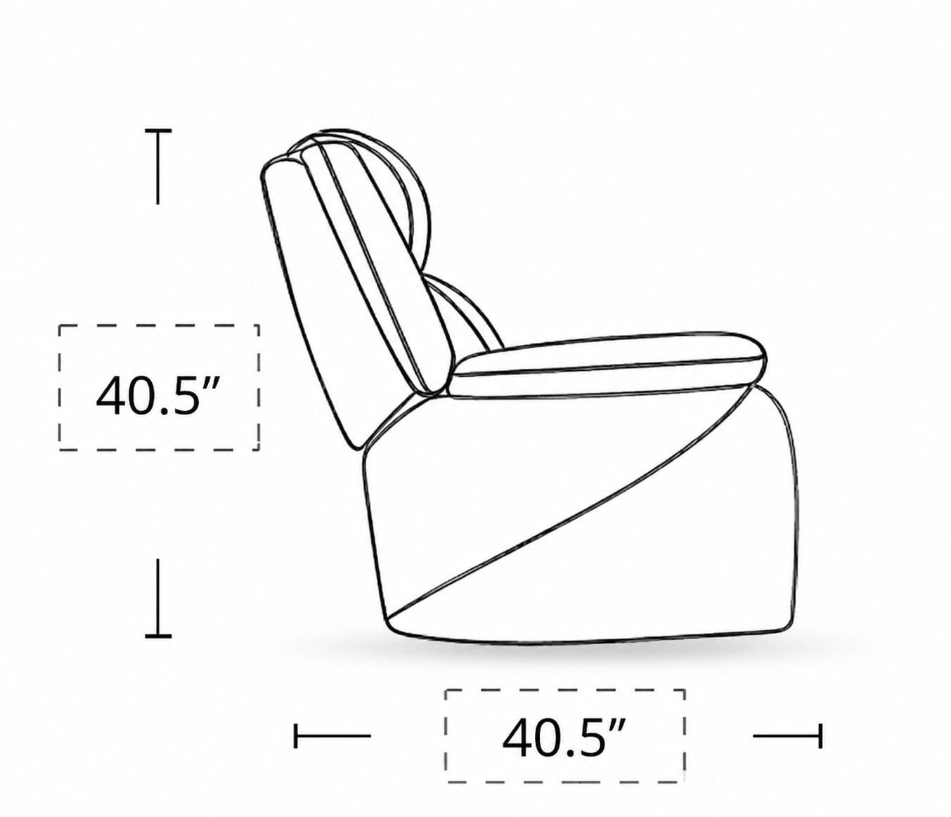Image 9 for Manwah 70220M Single Seater Power Recliner Fabric