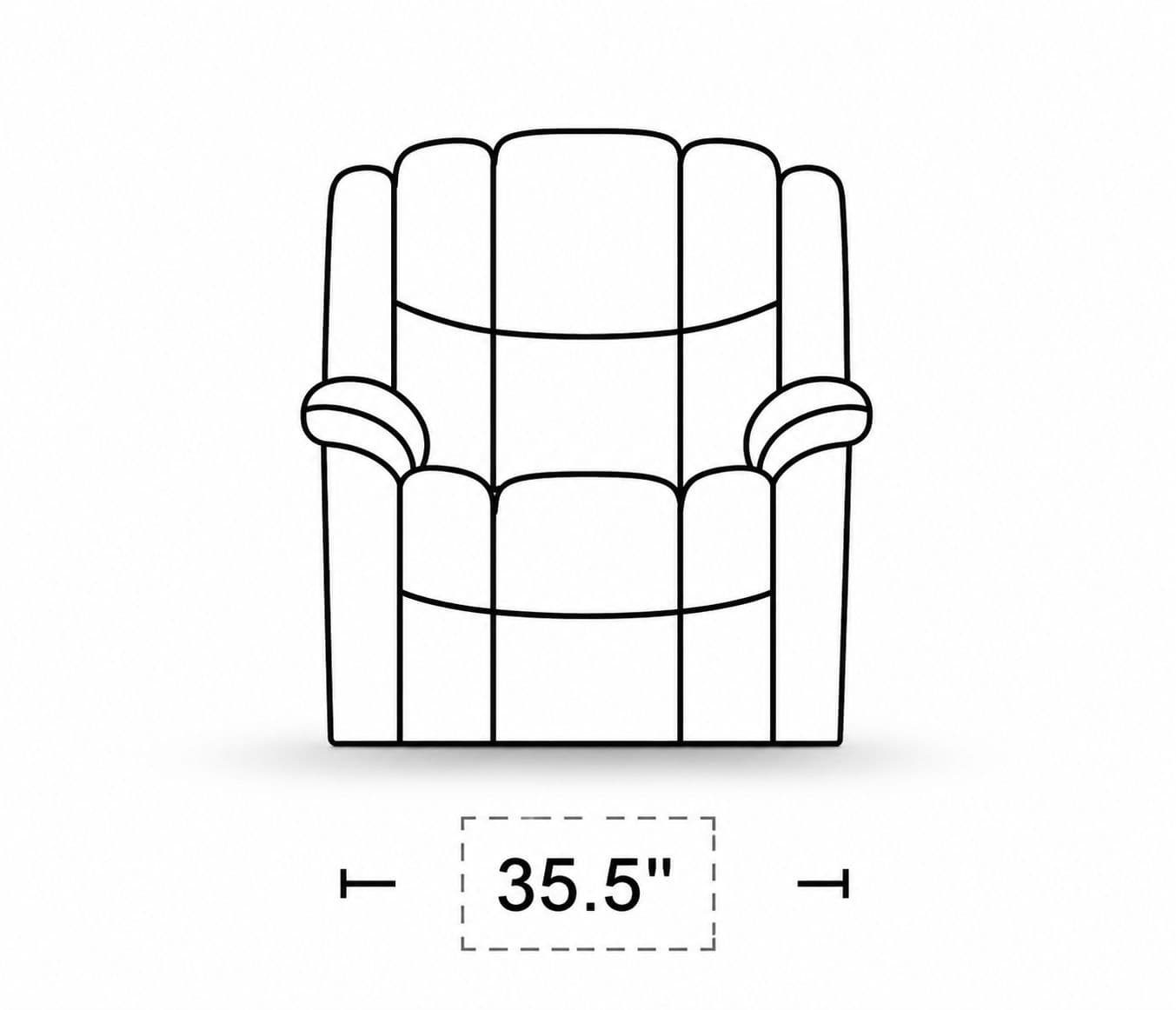 Image 8 for Manwah 70220M Single Seater Power Recliner Fabric