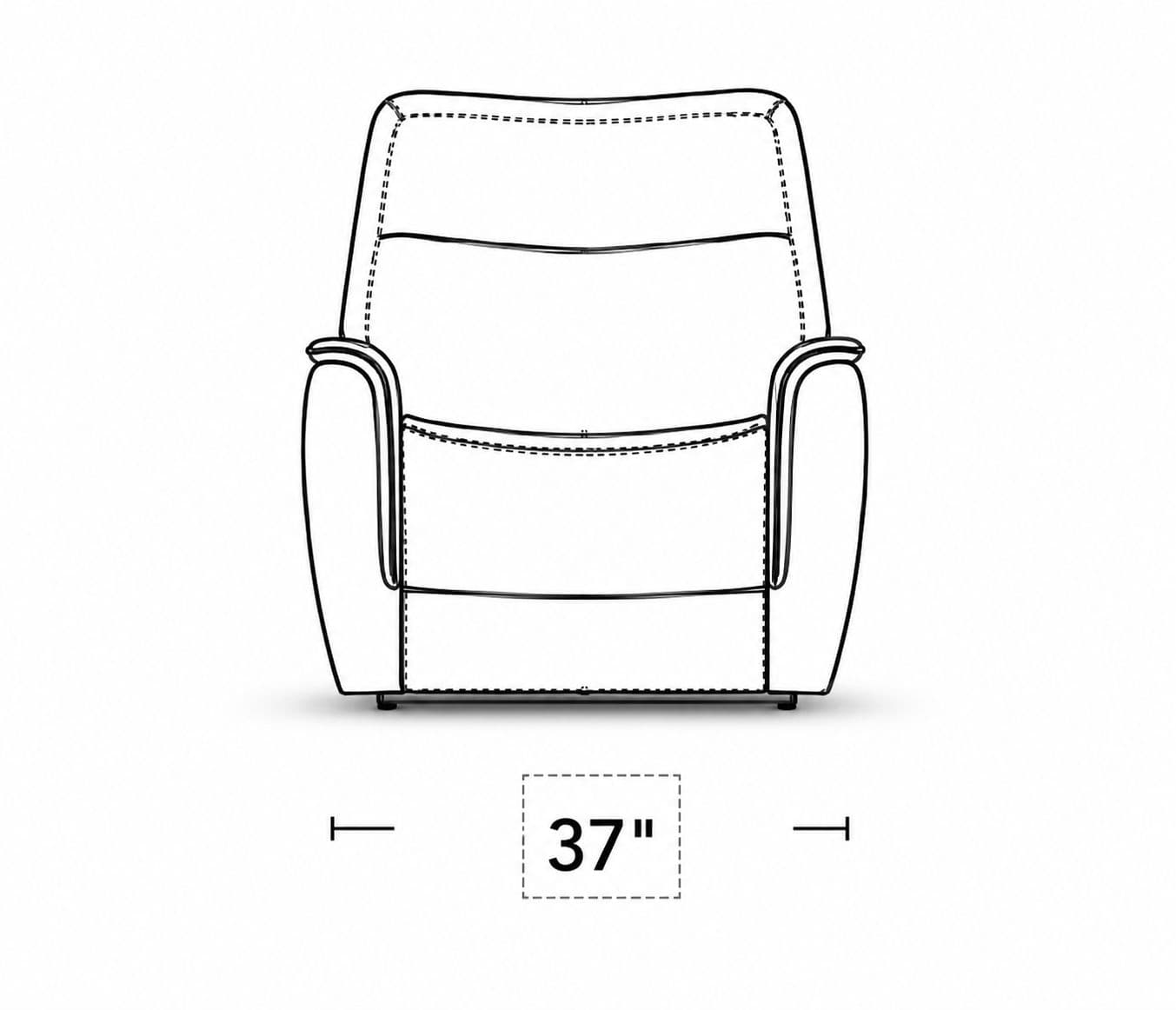 Image 7 for Manwah K70380M Single Seater Swivel Recliner Fabric