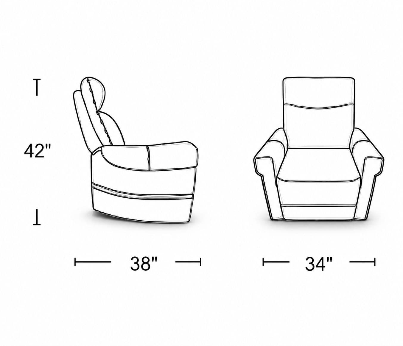 Image 6 for Manwah K70876M Single Seater Lift Chair Power Recliner Fabric