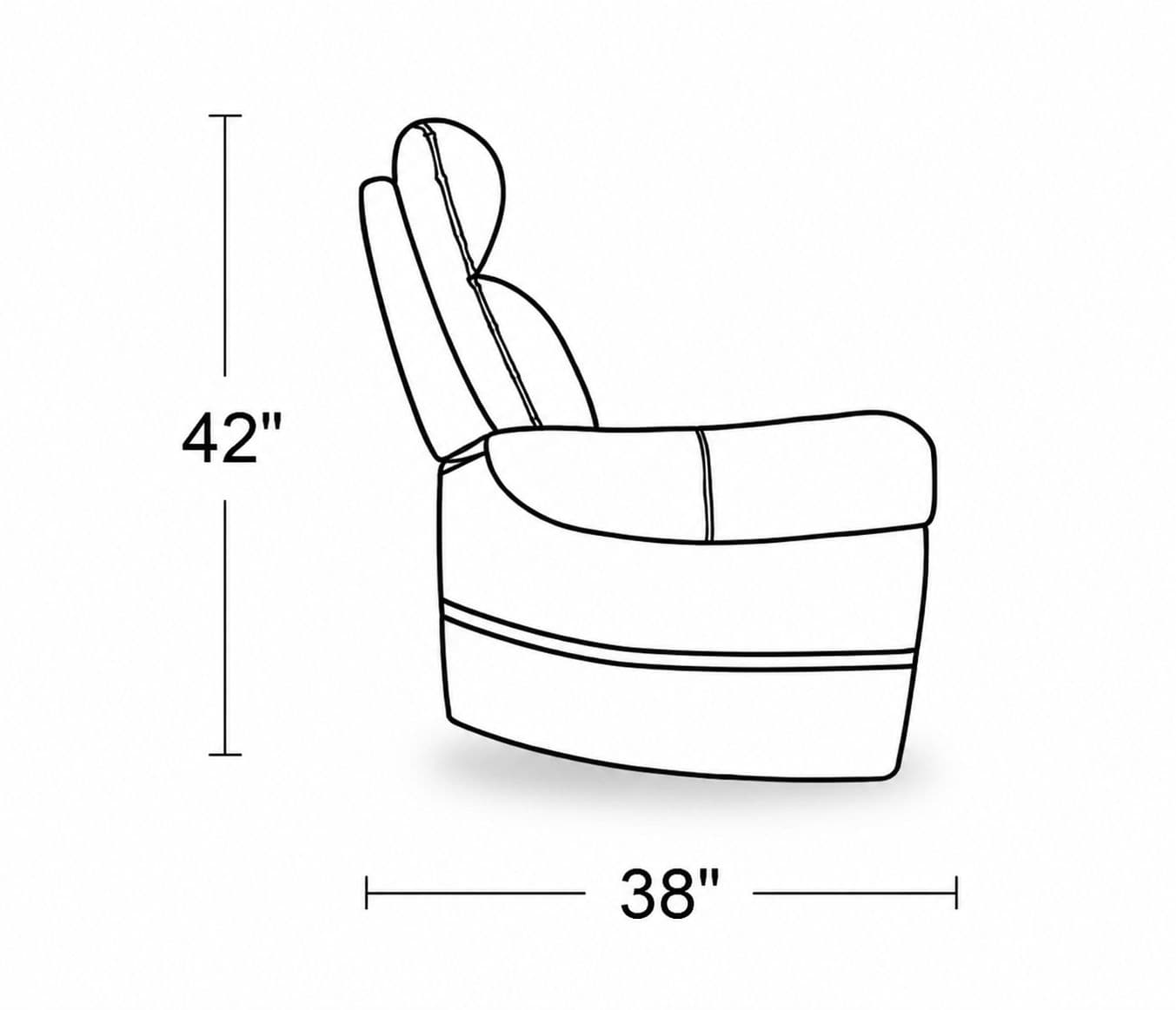 Image 7 for Manwah K70876M Single Seater Lift Chair Power Recliner Fabric
