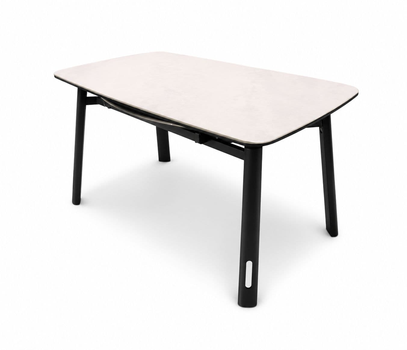 Image 12 for Dining Table 690/79+DC 79 1+4 Seater With Marble Top And Metal Legs (HYD)
