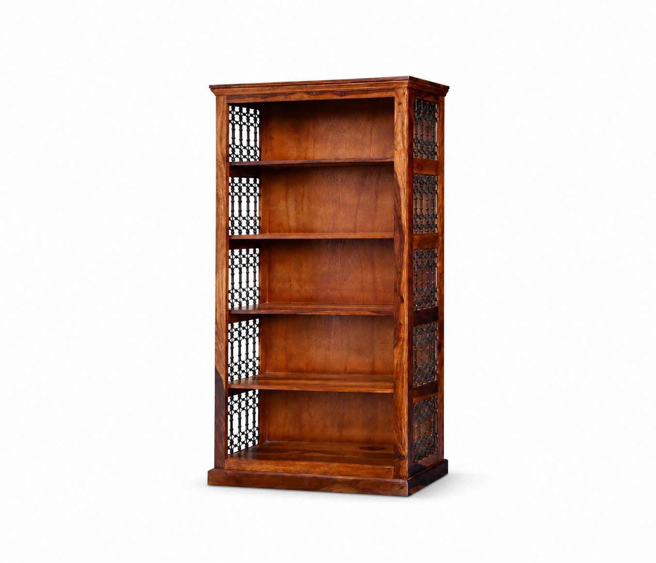 Image 2 for Solid Sheesham Wood Book Shelf (Honey Finish)(SCV_PKU)