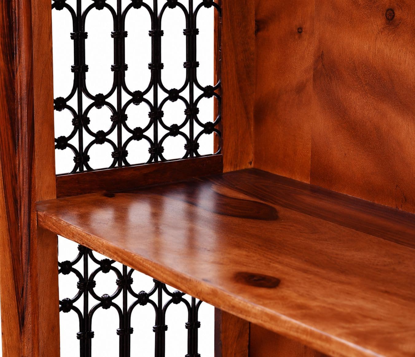 Image 6 for Solid Sheesham Wood Book Shelf (Honey Finish)(SCV_PKU)