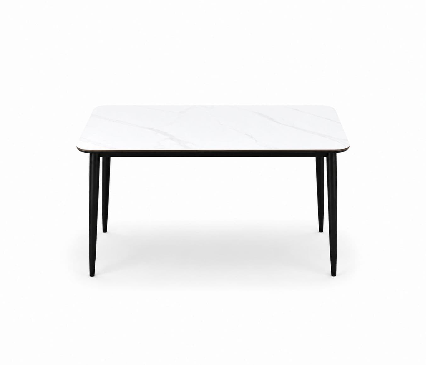 Image 4 for Imported Dining Set-P130 Alpine White Ceramic Top Table / 808 Chair (BWD)