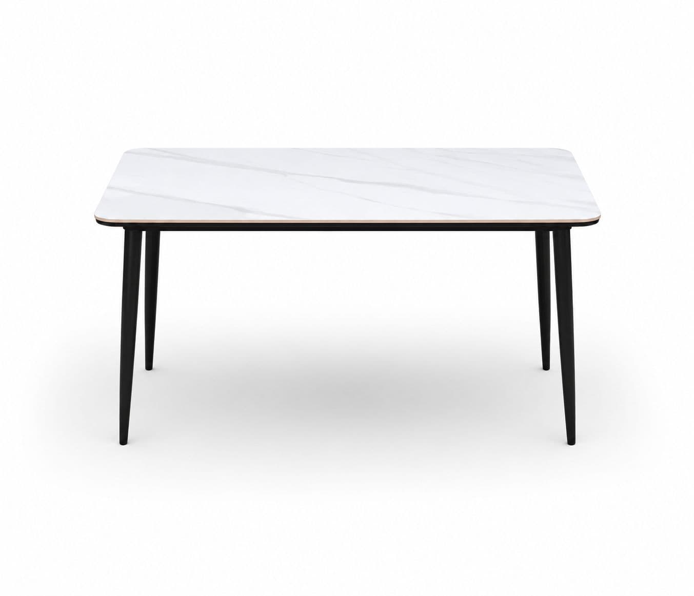 Image 4 for Imported Dining Set-P130 Alpine White Ceramic Top Table / 808 Chair (BWD)