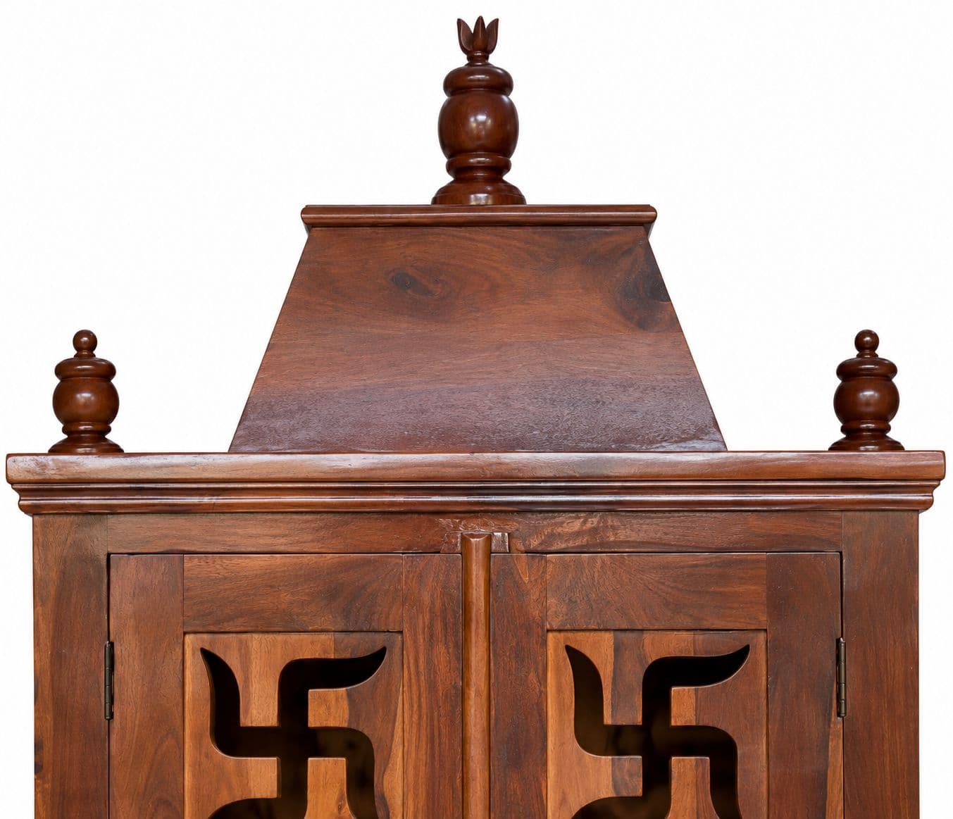 Image 6 for Sattva Pooja Mandir Solid Sheesham Wood (Honey Finish) (SCV_PKU)