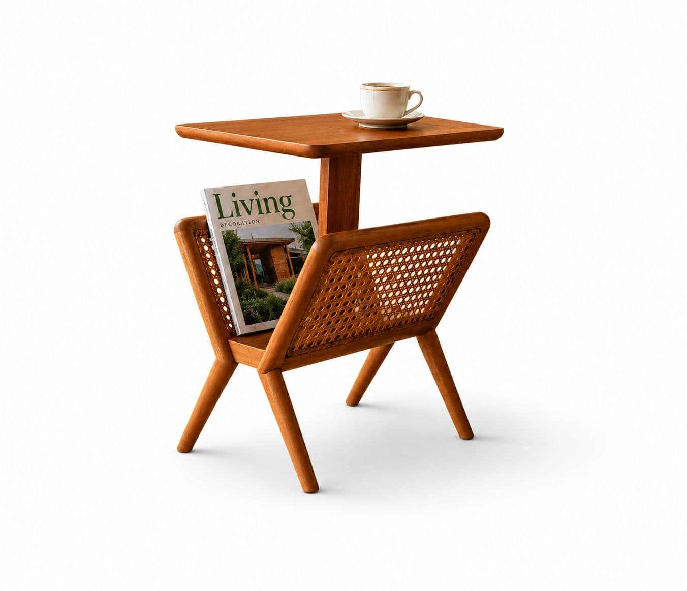 Image 2 for Meher Side Table Magazine Rack Sheesham Wood (WI)