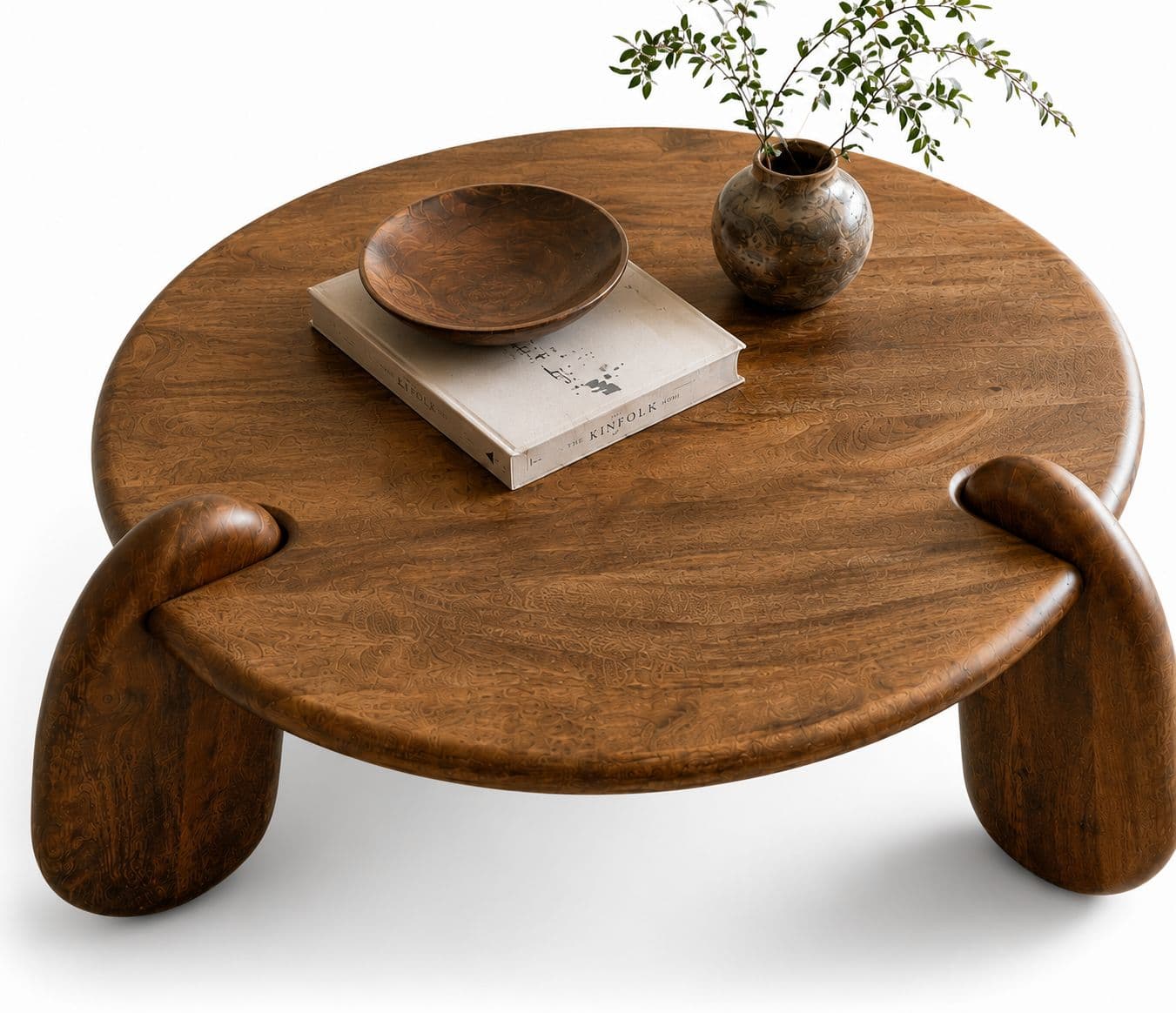 Image 4 for Veena Round Coffee Table Sheesham Wood (WI)