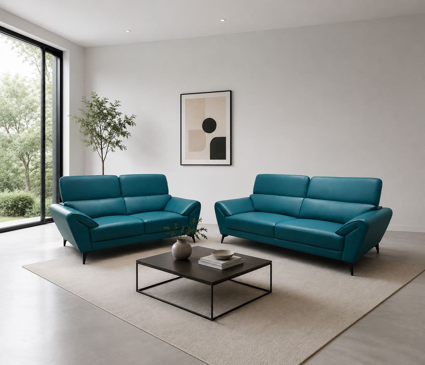Belarus Sofa 3+2 Seater Rexine (WH OTD)