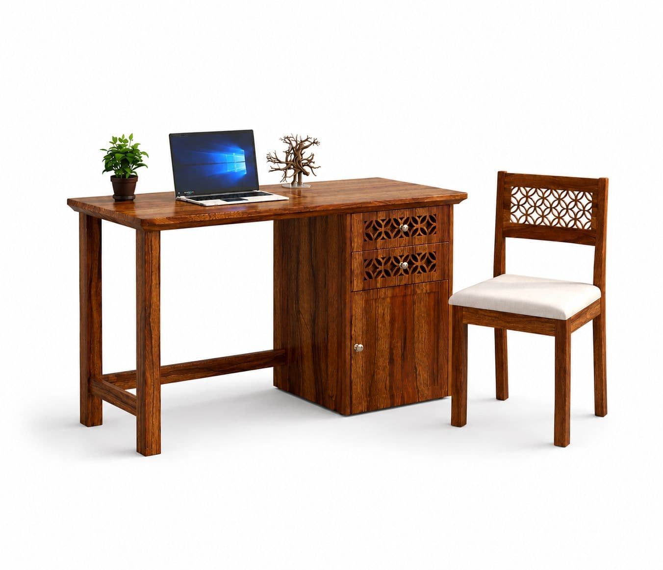 Image 3 for Lana Study Table & Chair Sheesham Wood (WI)