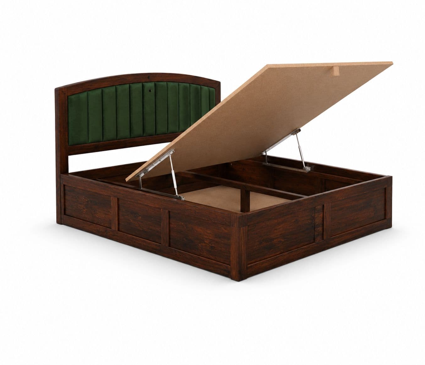 Image 3 for Oslo Hydraulic Bed - King Sheesham Wood Bed (WI)