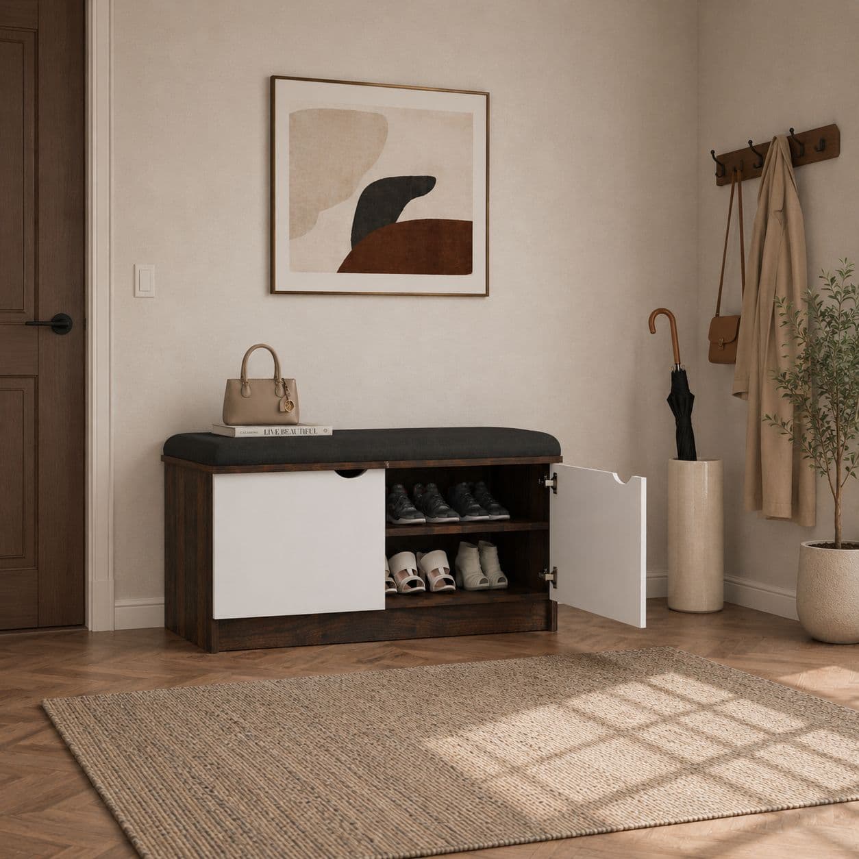 Image 2 for Netra Shoe Rack Sheesham Wood (WI)