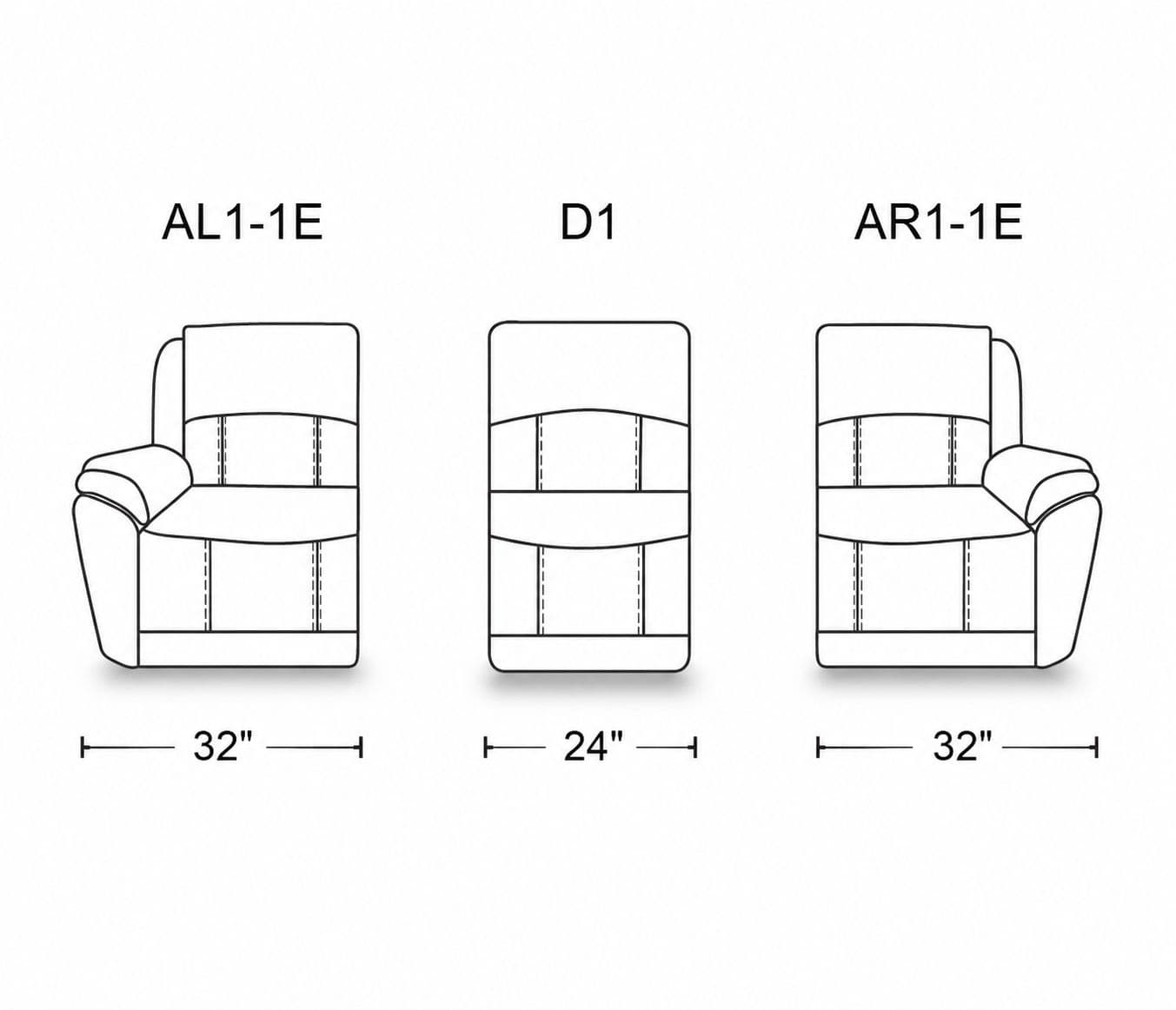 Image 23 for Manwah U70732M 3+2+1 Power Recliner Leather