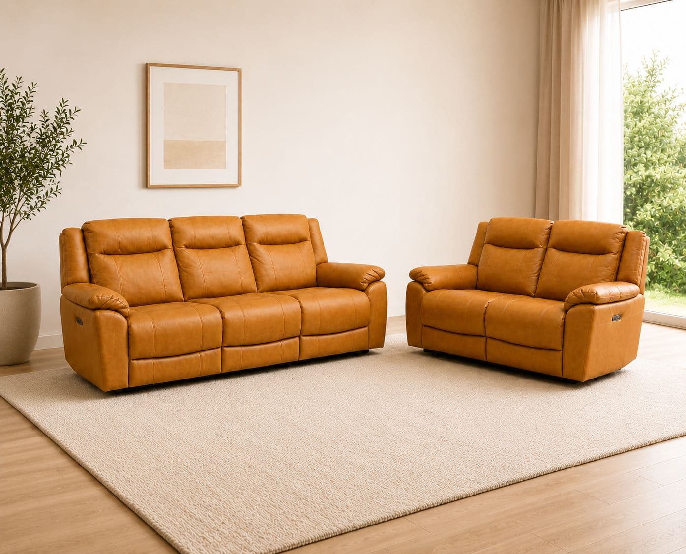Image 1 for Manwah U70732M 3+2+1 Power Recliner Leather