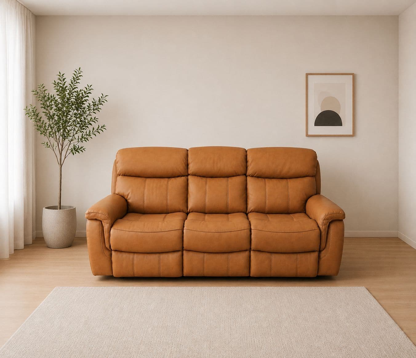 Image 2 for UXW9020M Single Seater Power Recliner Leather (WH)