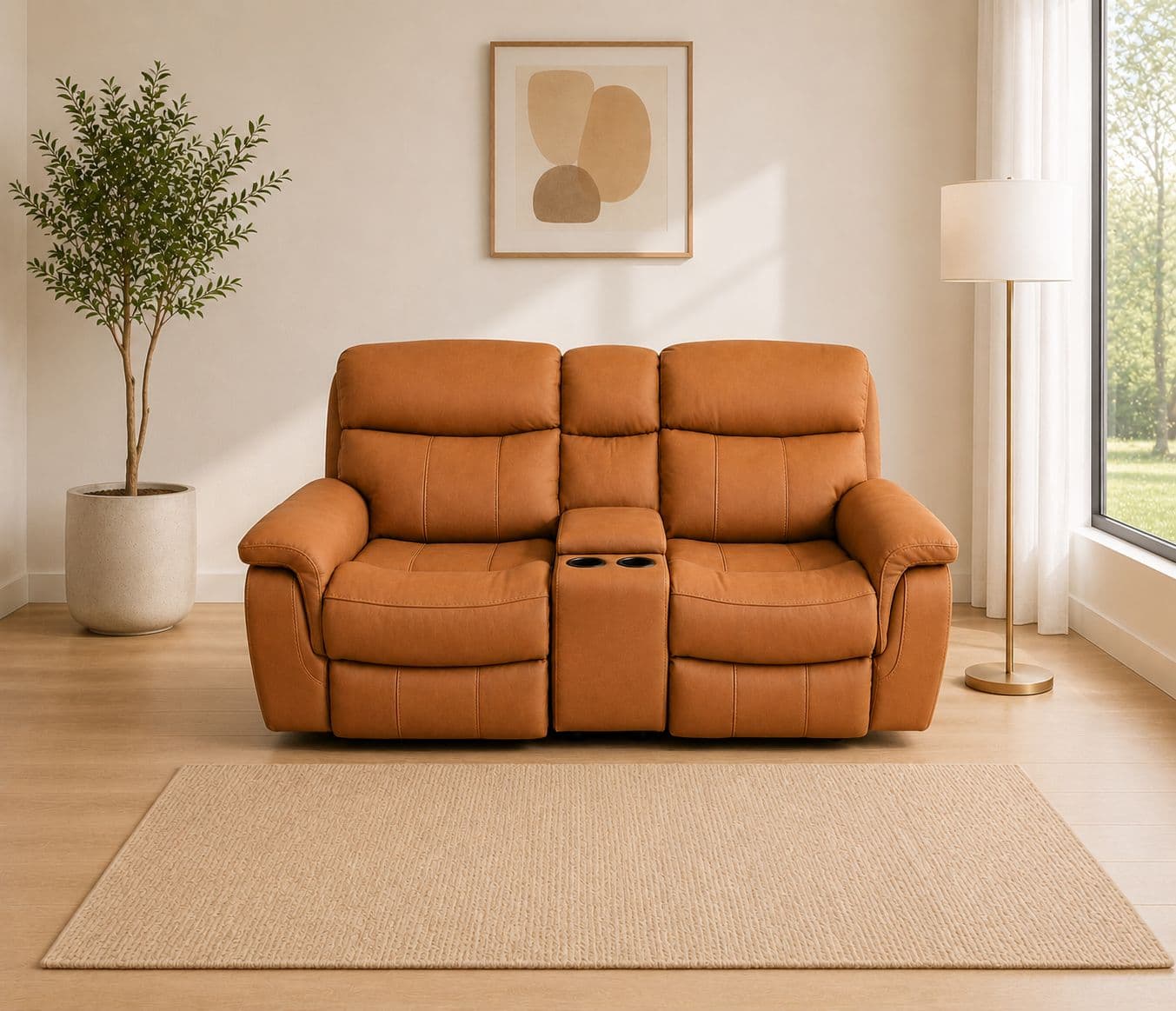 Image 2 for UXW9020M Single Seater Power Recliner Leather (WH)