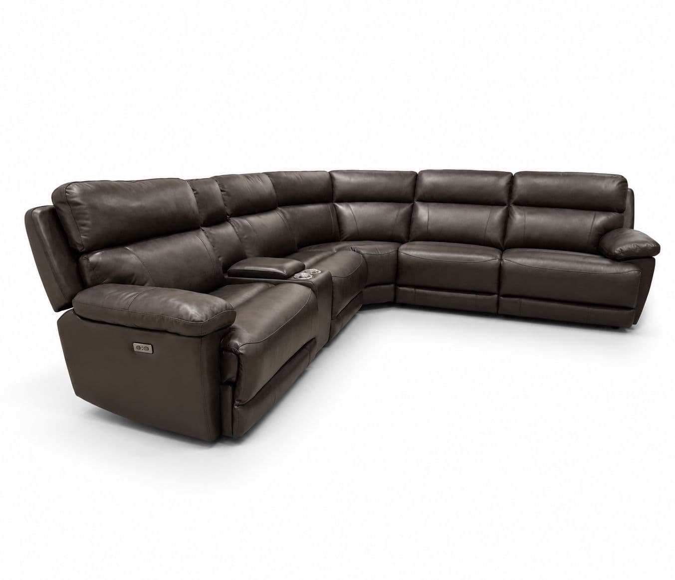 Image 3 for U70696M Corner Sofa with 3 Power Recliner Body Touch Pure Leather (KORA OTD)