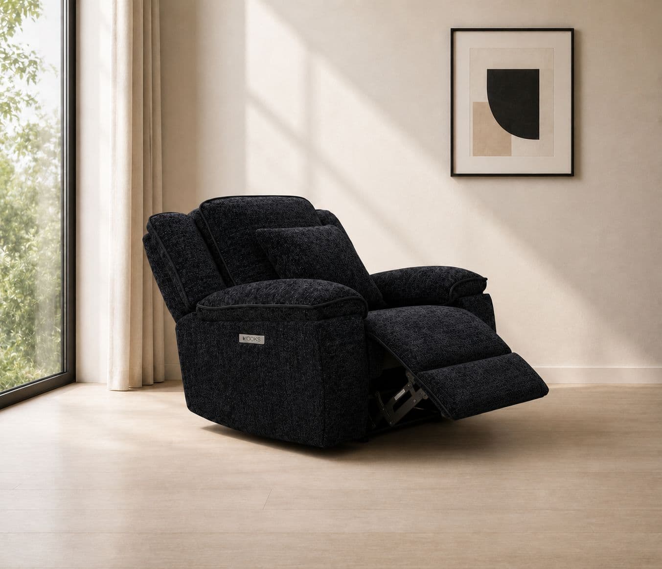 Image 1 for Manwah 70718HM 3+2+1 Power Recliner Fabric