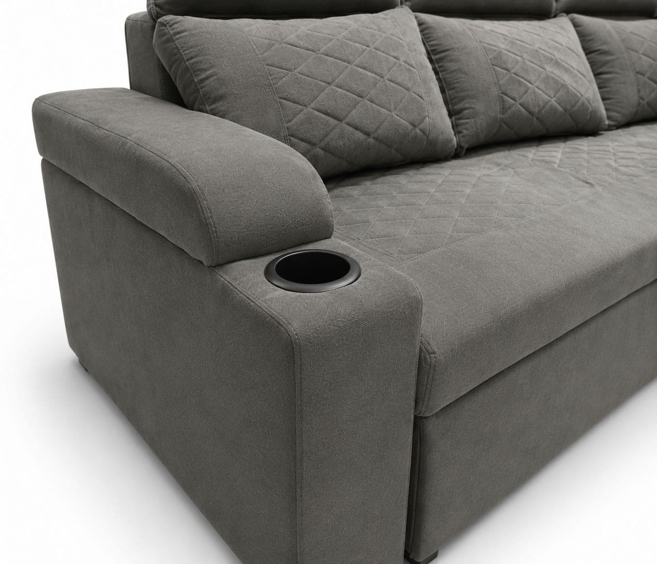Image 11 for Dreamer 3+Lounger Sofa Cum Bed Storage Camden Textured Fabric (WF OTD)