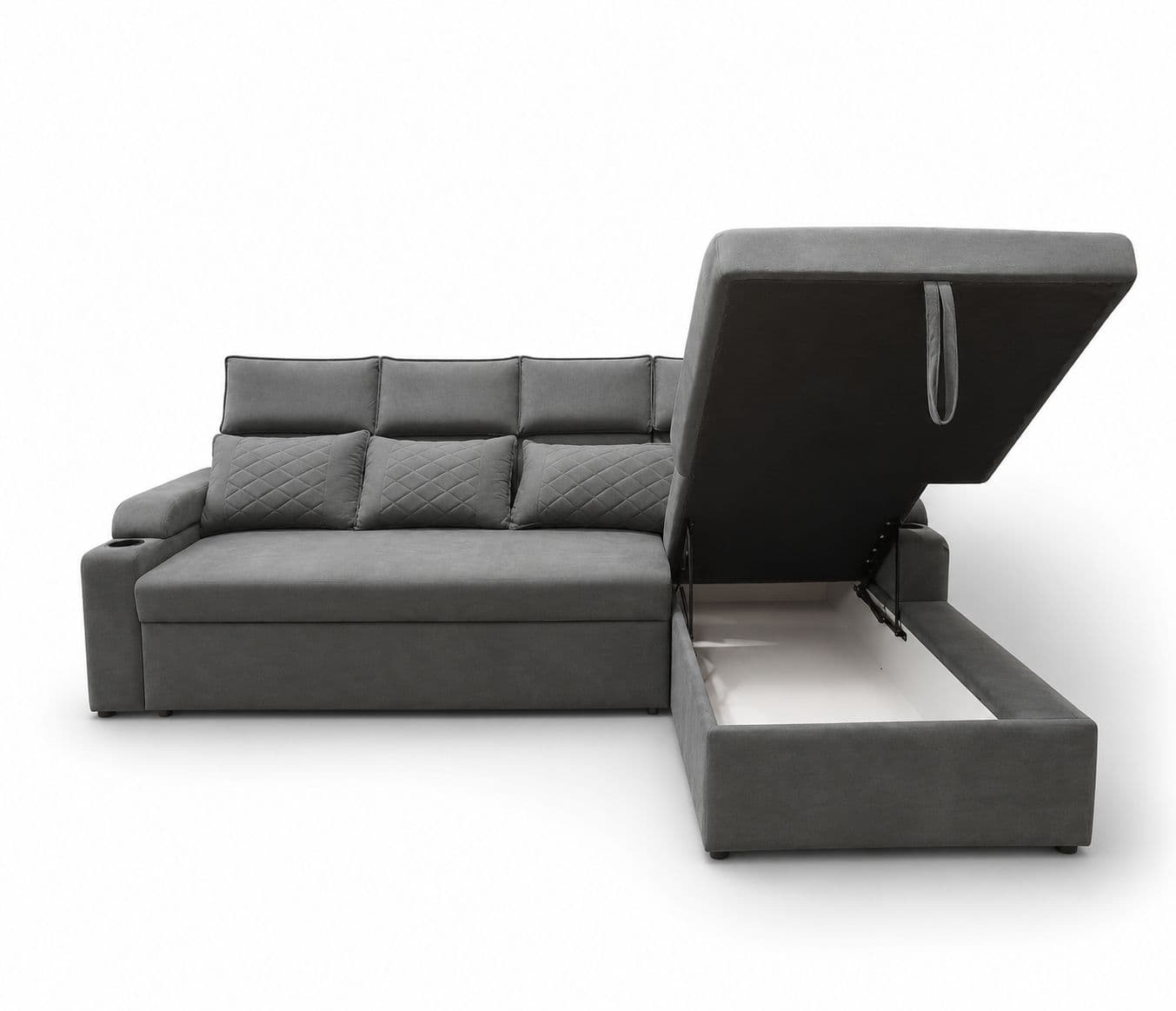 Image 8 for Dreamer 3+Lounger Sofa Cum Bed Storage Camden Textured Fabric (WF OTD)
