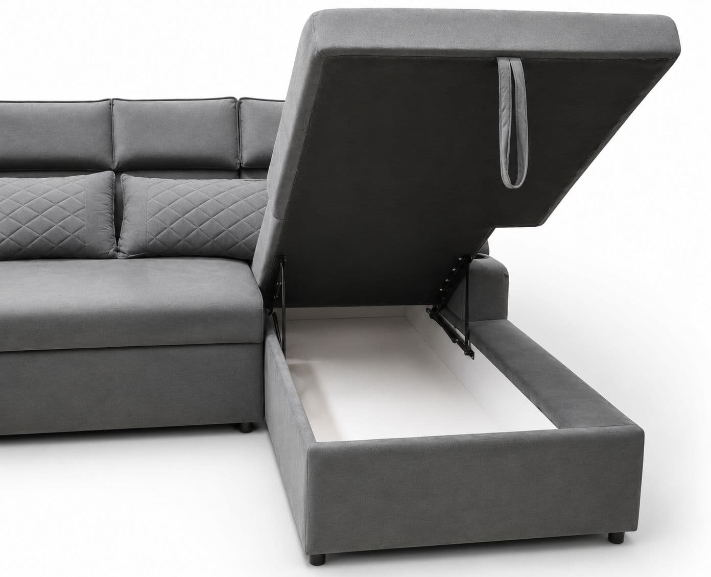 Image 9 for Dreamer 3+Lounger Sofa Cum Bed Storage Camden Textured Fabric (WF OTD)