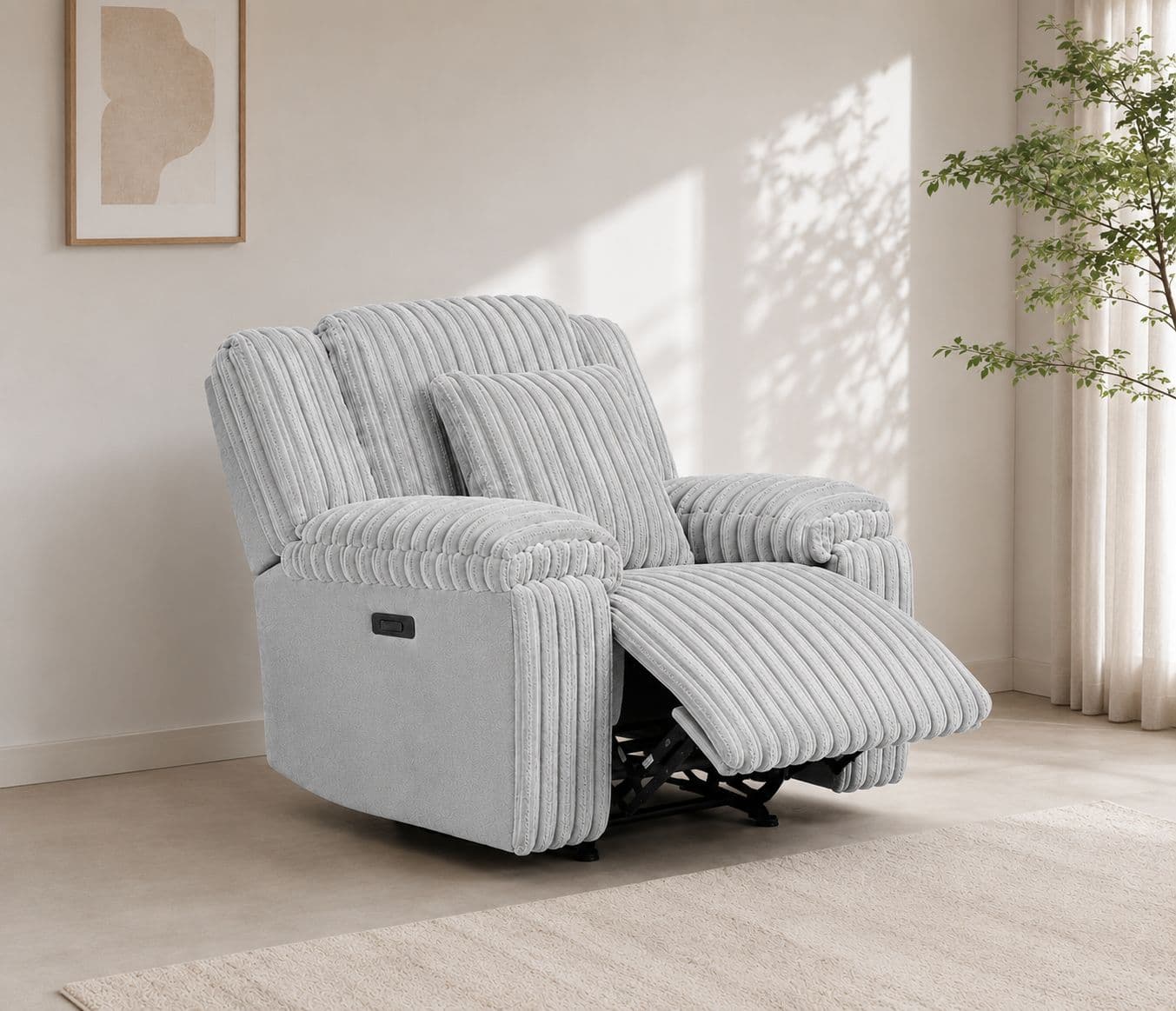 Manwah 70718HM 3+2+1 Power Recliner Fabric (EC)