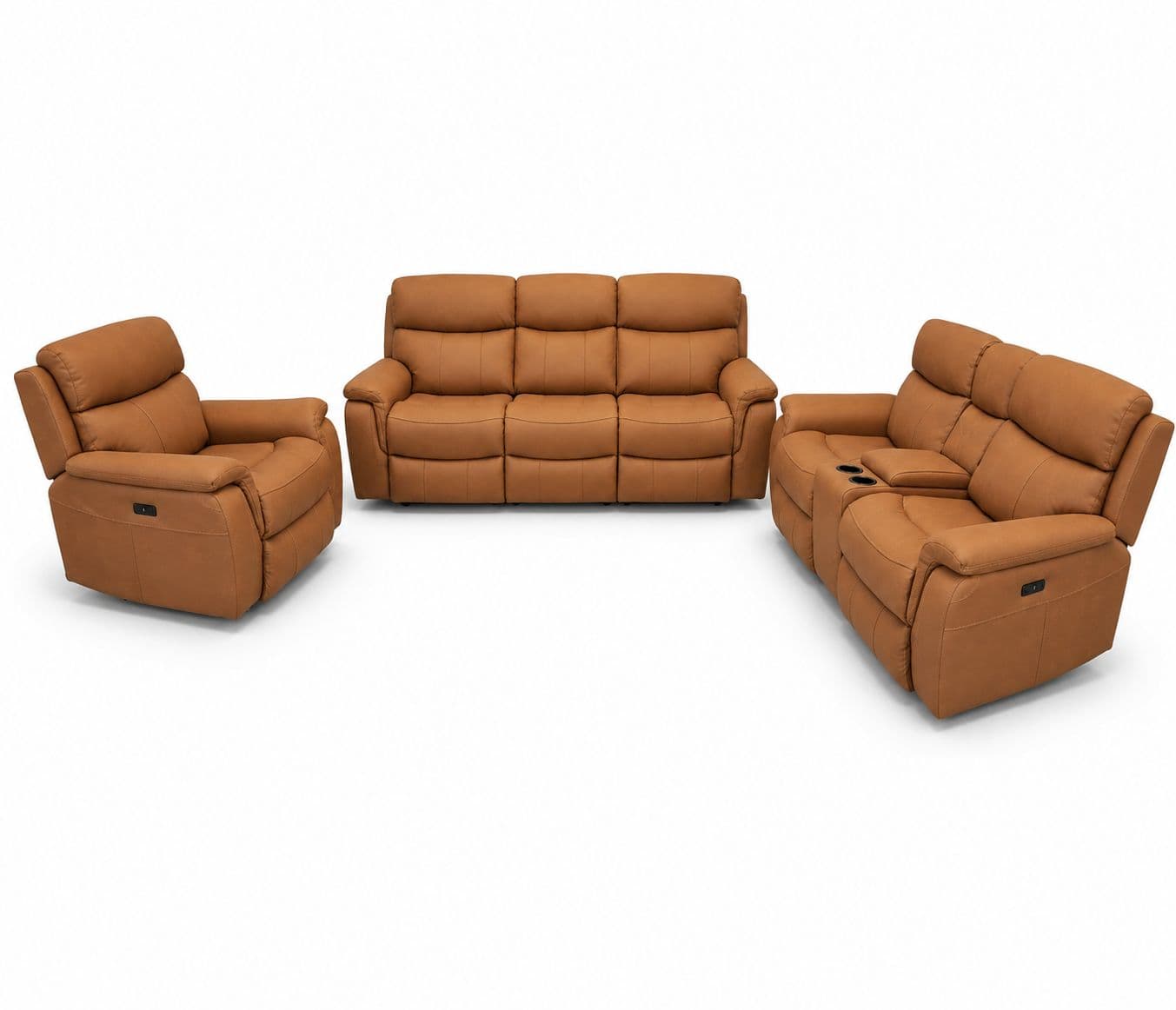 Image 3 for Manwah UXW9020M 3+2+1 Power Recliner Leather (CP)