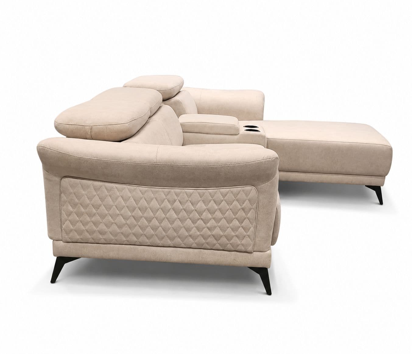 Image 9 for Topaz Sofa Set 3+2 Seater Fabric With Solid Neem Wood