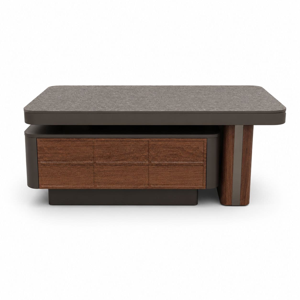 Image 5 for Center Table 8369 With Ceramin Top And Wooden Base (HYD)