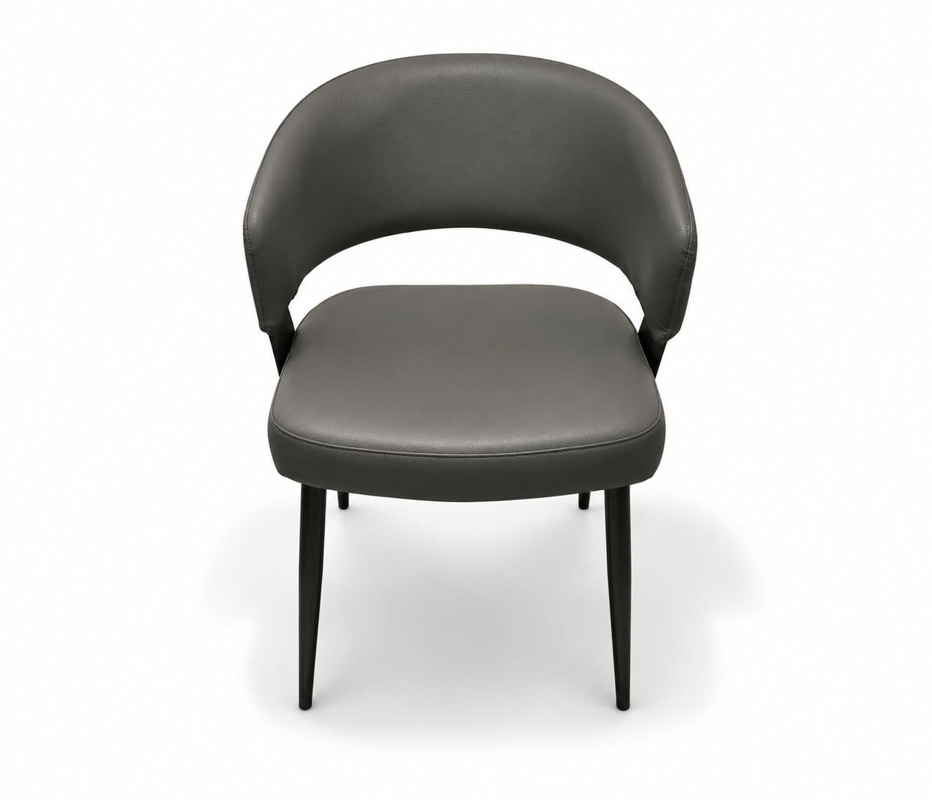 Image 4 for 126 Dining Chair Single Seater Cat Paw Leather Carbon Steel Frame (WH)