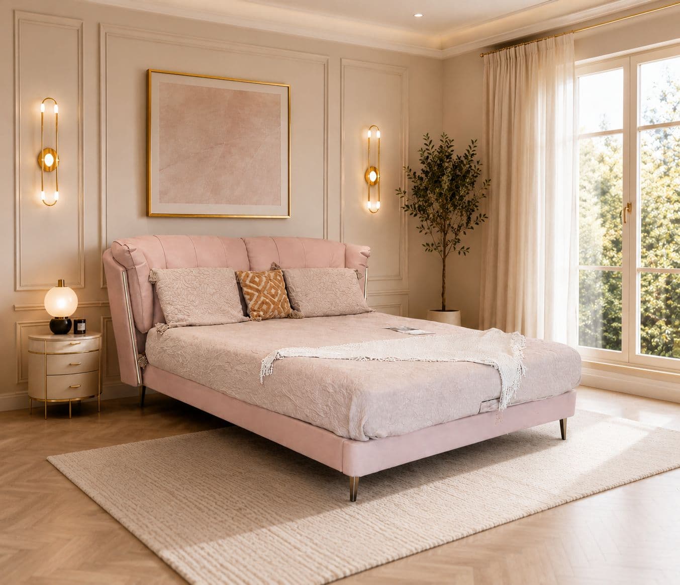 Image 2 for 2239 Queen Sized Bed 5x6.5 without Storage (WH)