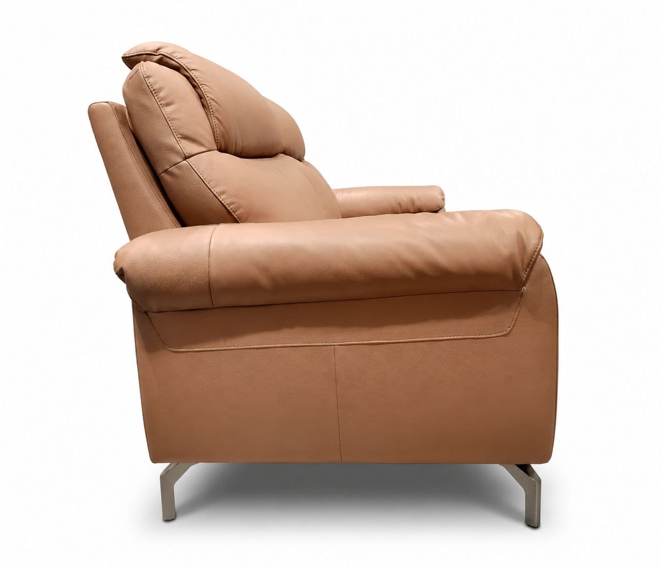 Image 4 for 6660 Electric Recliner + Static 2 Electric Pure Leather Body Touch (WH)