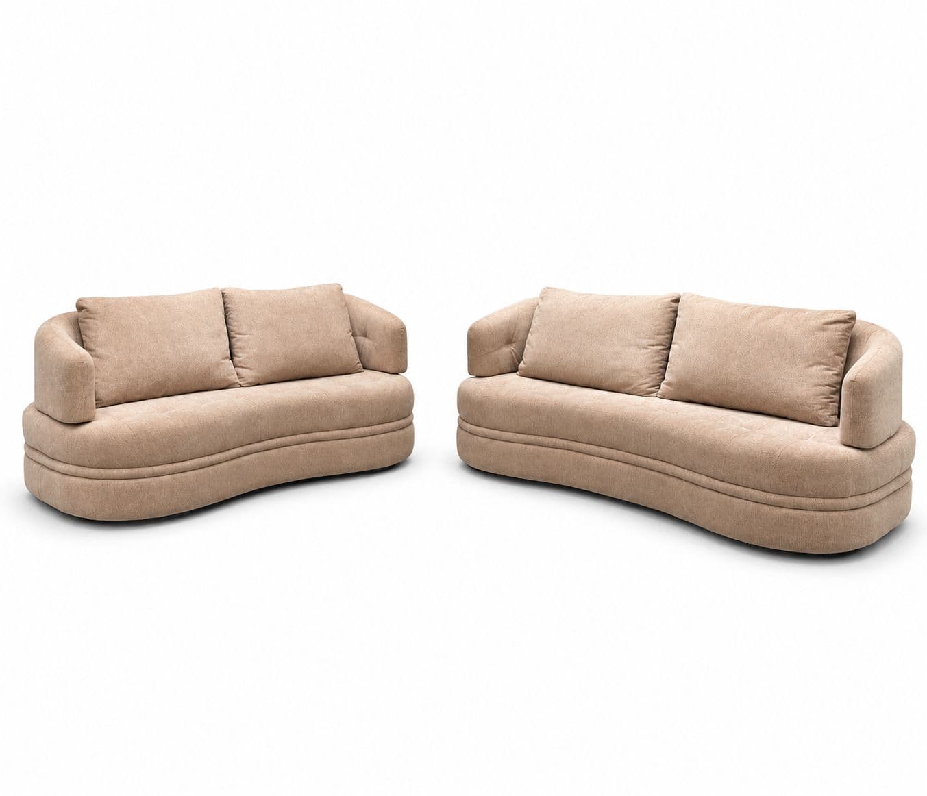 Image 3 for Moon Sofa 3+2 Seater Solid Pine Wood Premium Fabric (WF)