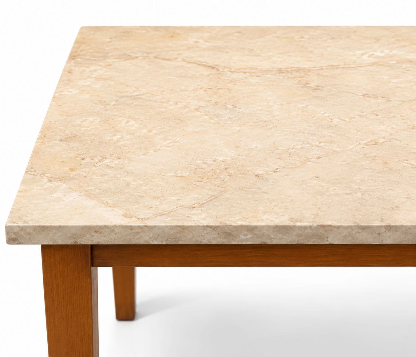 Image 4 for New Model Dining Table 1+4 Seater Marble Top with Rubber Wood and Leather