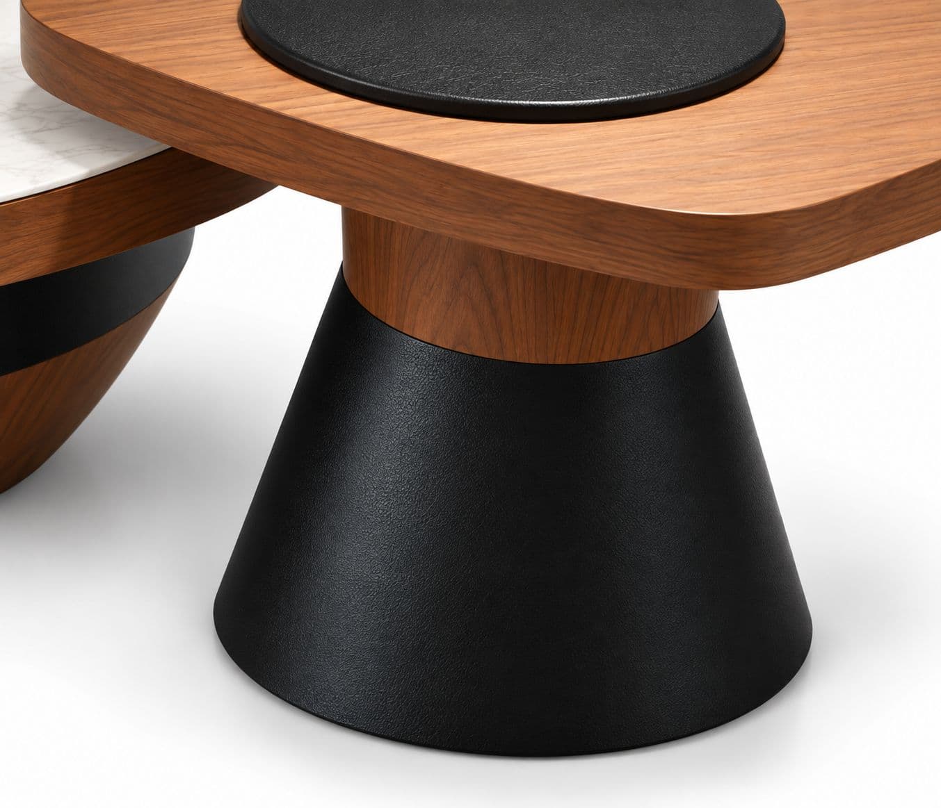 Image 10 for 3043 Center TableWith Marble And Wooden Top With Wooden Base (HYD)