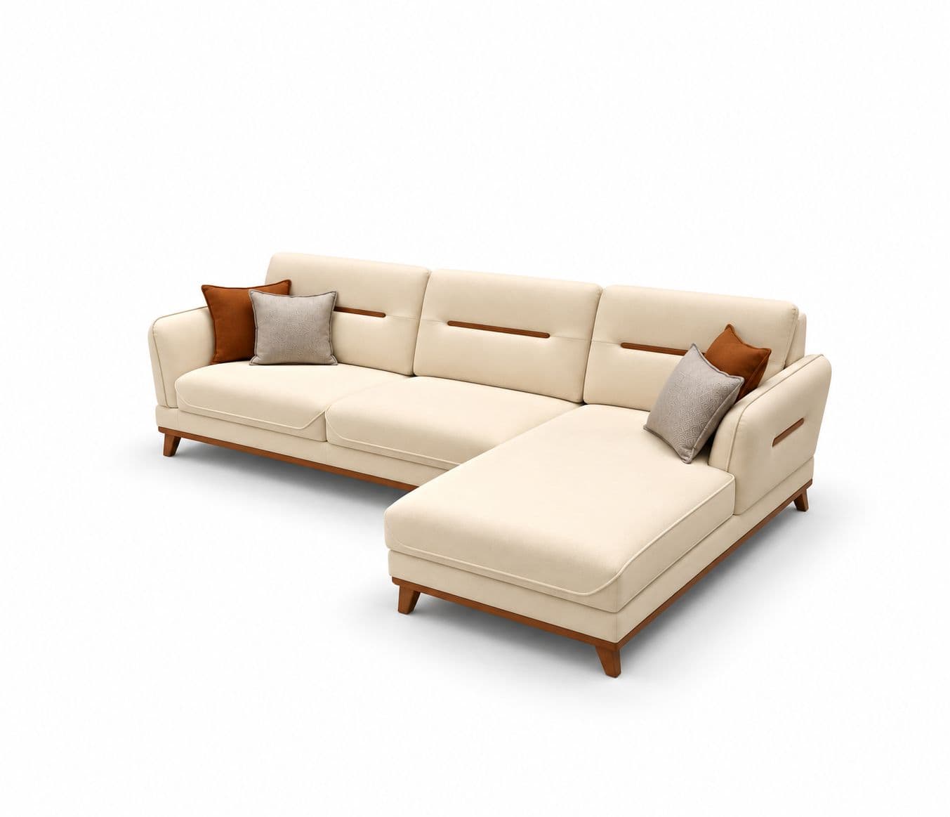 Image 4 for Boxter Sofa 3+L Seater Velvet Suede Fabric (HYD OTD)