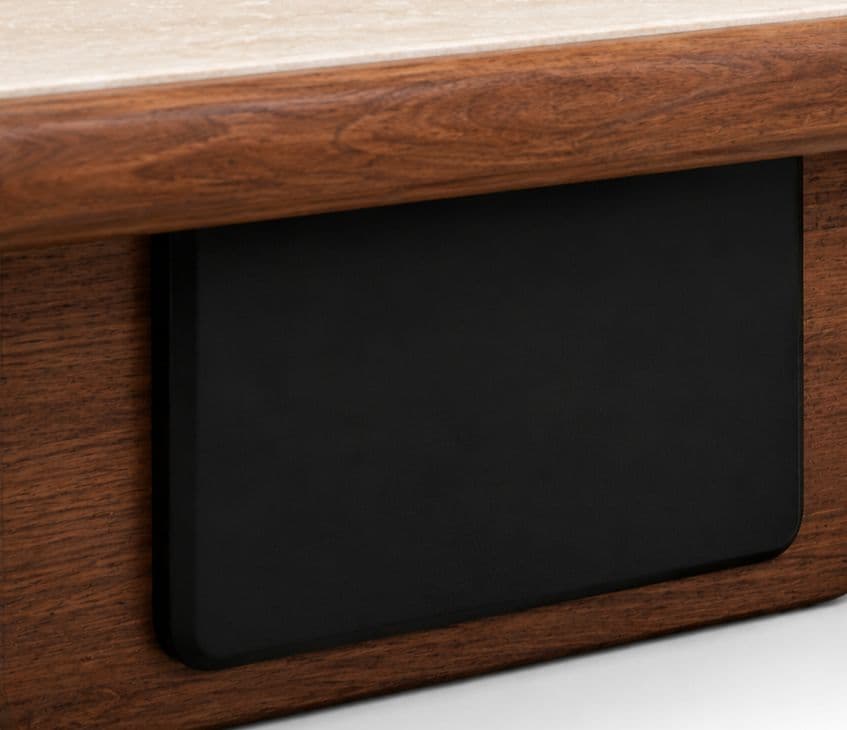 Image 9 for Center Table KD -72 Marble Top With Ash Wood Base And Wood Croner Table (HYD)