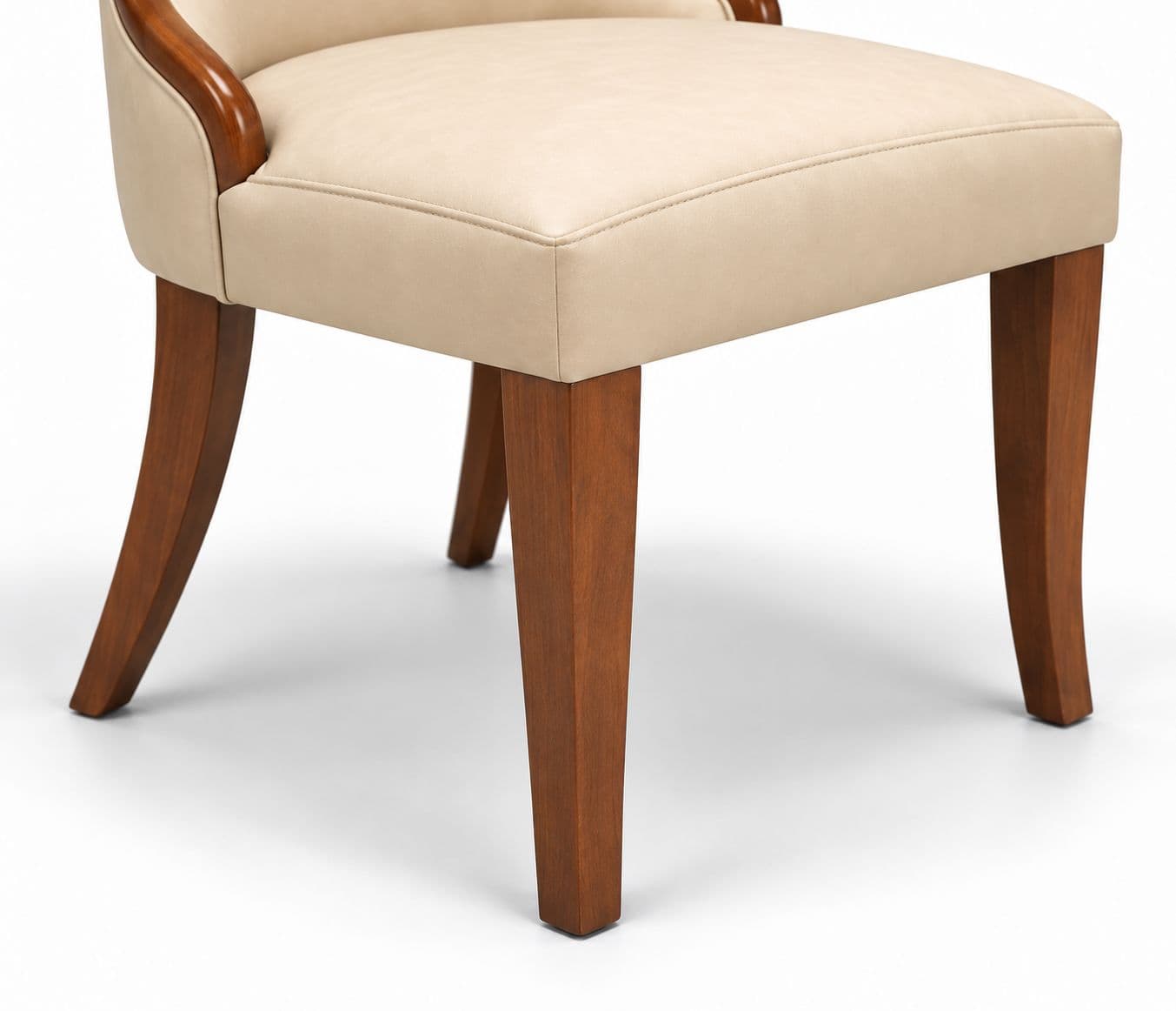 Image 6 for 3980 Dining Table 1+6 Seater 603 Chair Solied Rubber Wood With Artificial Marble Top (EC OTD)