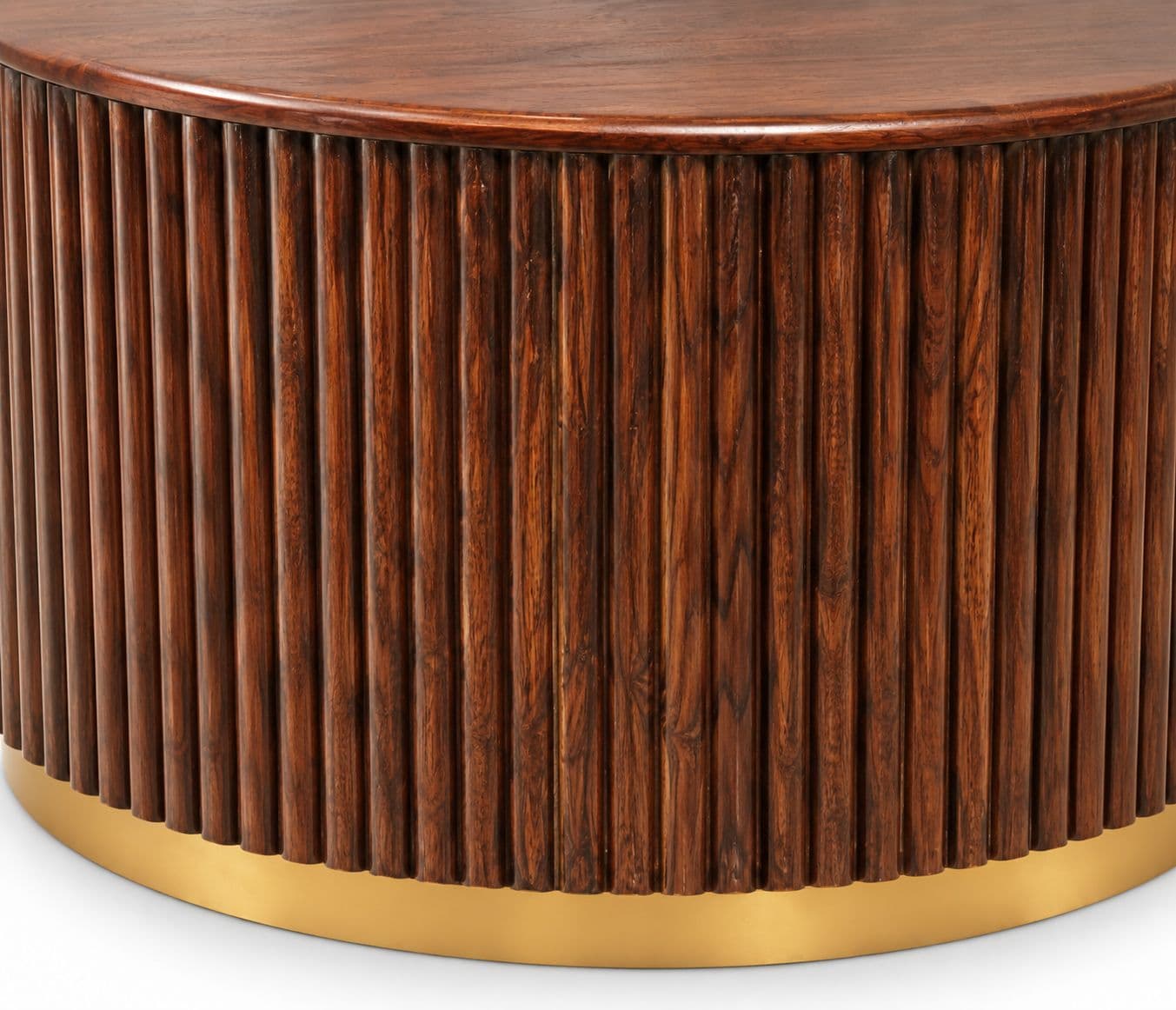 Image 3 for Fluted Round Coffee Table (WF)