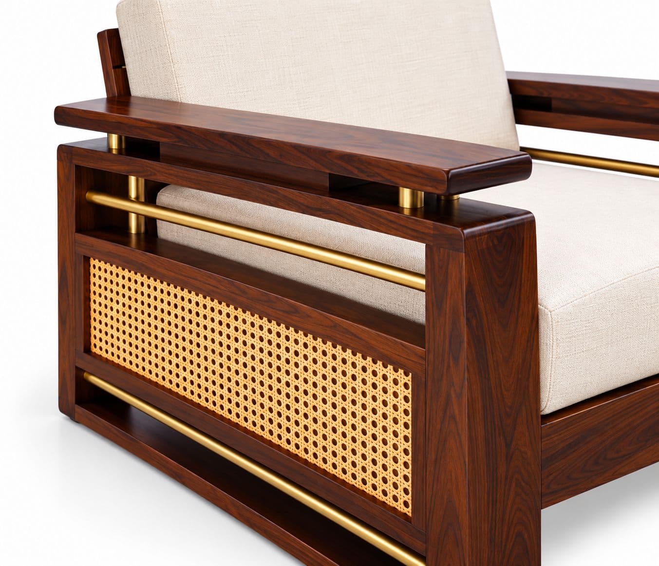 Image 10 for Vrinda Sofa Set 3+1+1 Seater (WH)