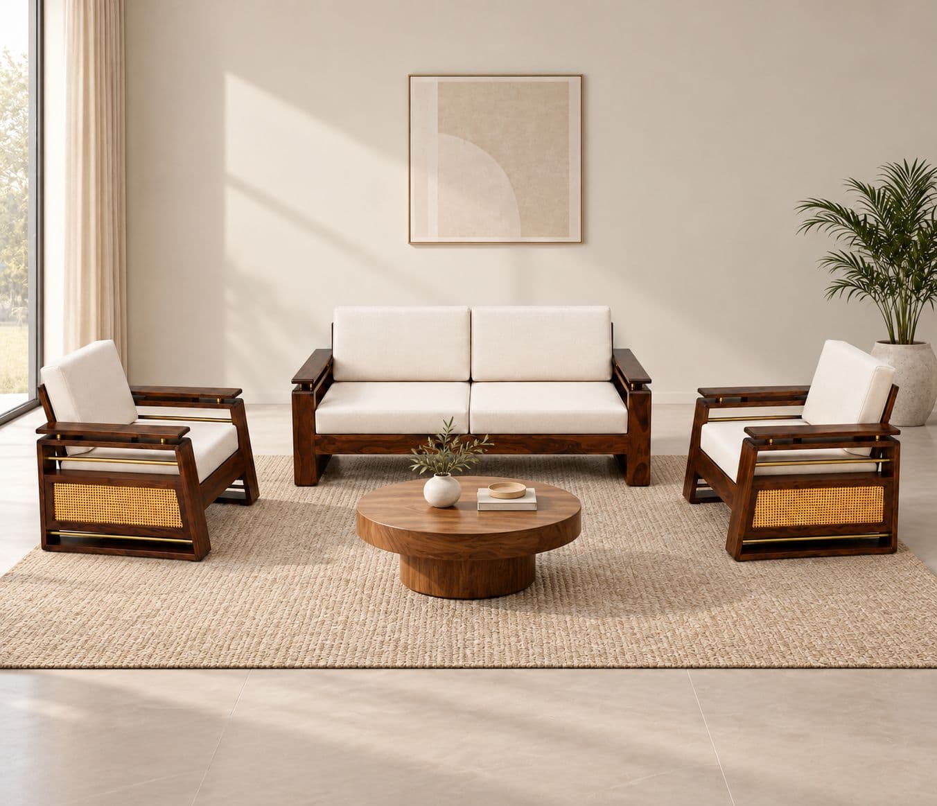 Image 1 for Vrinda Sofa Set 3+1+1 Seater (WH)