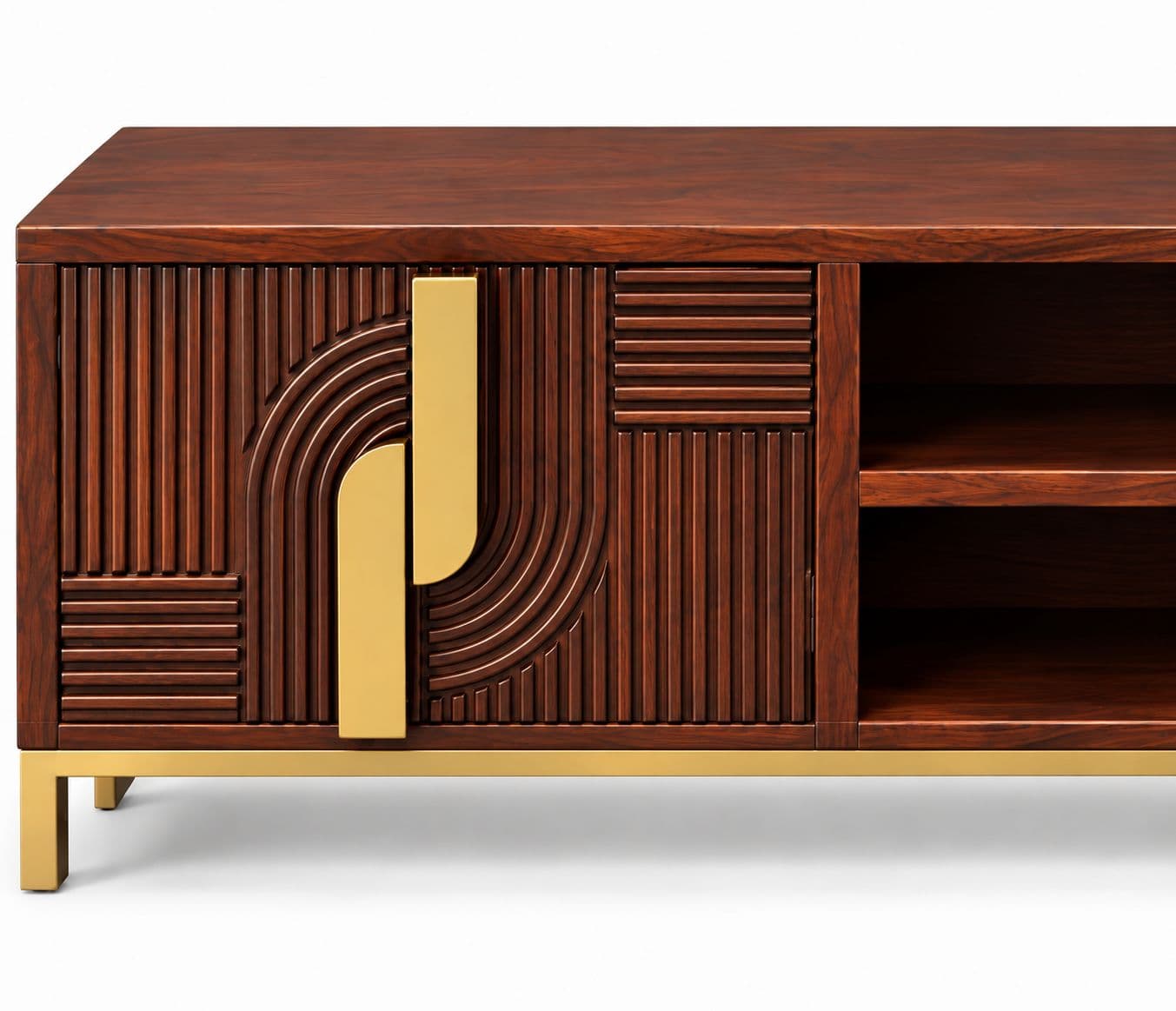 Image 4 for Fluted TV Unit Size 69"x16"x21"H (BSK OTD)